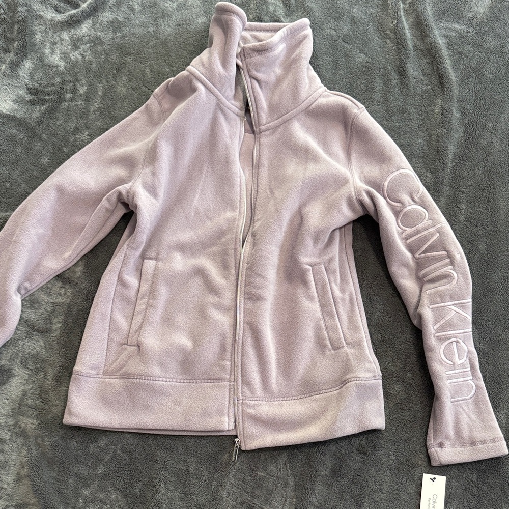 Calvin Klein Light Purple Fleece Jacket
